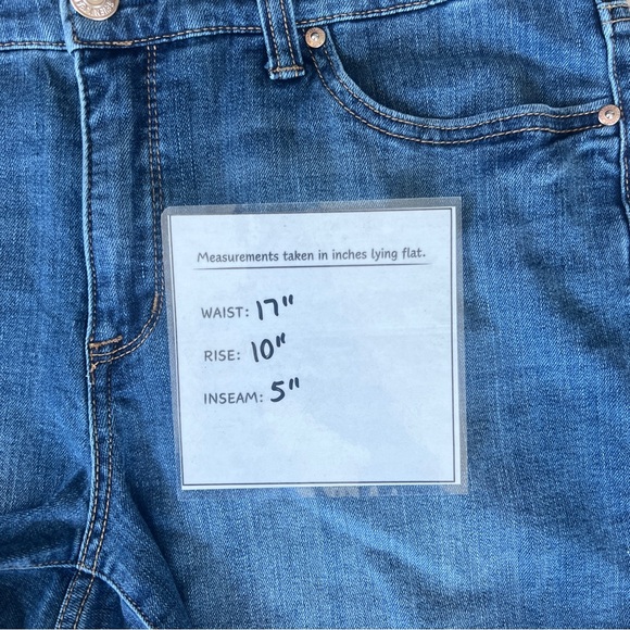 Seven 7 Bundle Weekend Short denim shorts 12 light wash mid-rise‎ casual summer - Picture 14 of 14